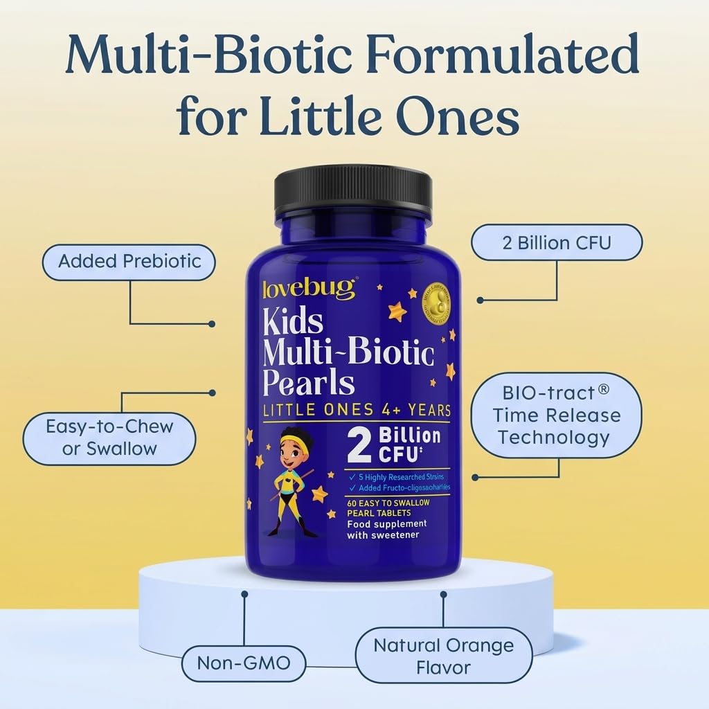 LOVEBUG Probiotics for Kids 60 Tablets