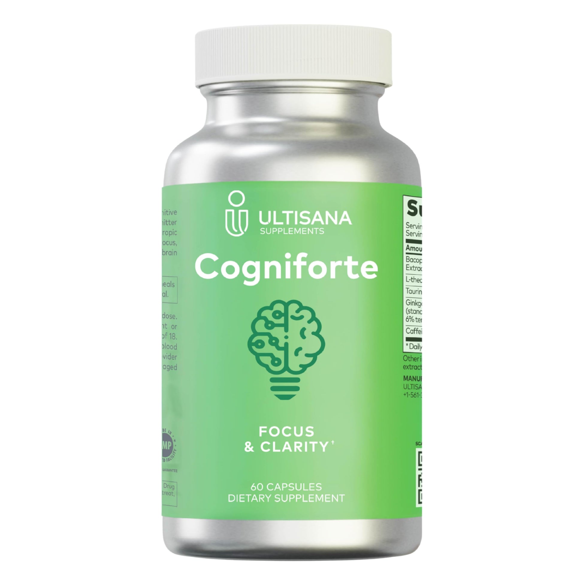 Ultisana Cogniforte Nootropic Brain Supplement 60 Capsules