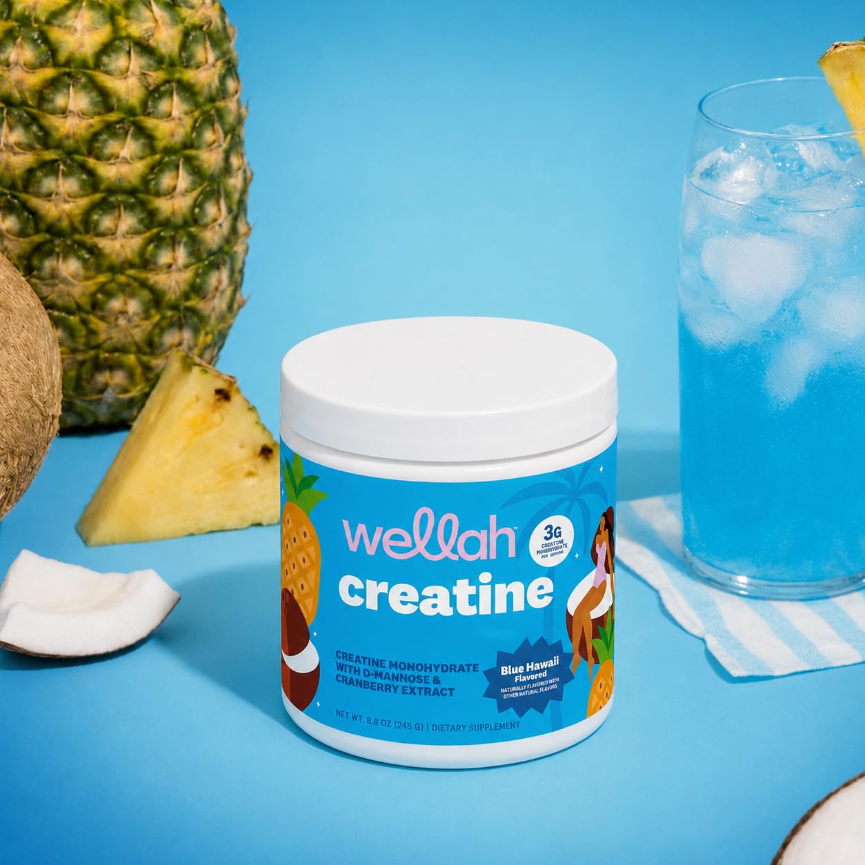Wellah Creatine for Women Powder (8.9)