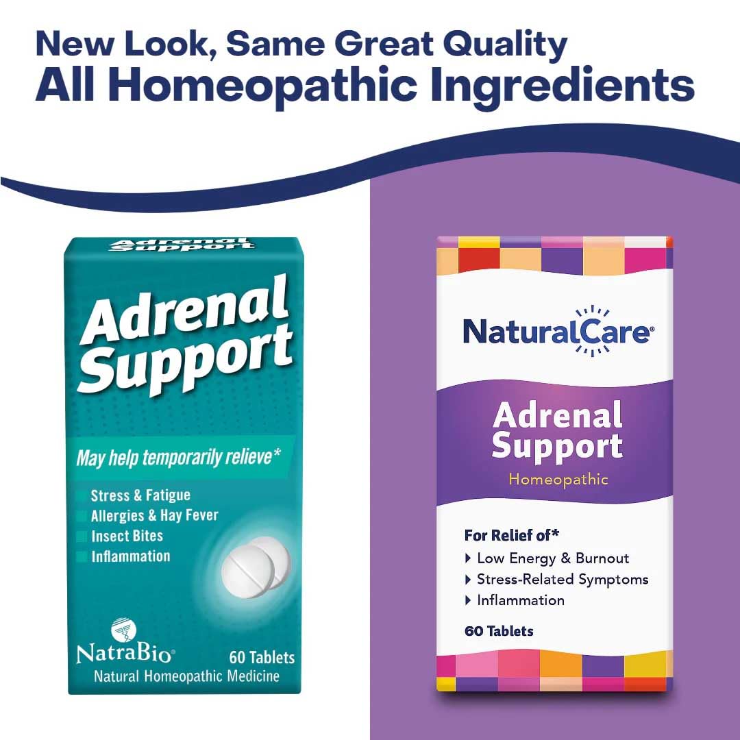 Natra-Bio NaturalCare Adrenal Support Tablets 60 Count
