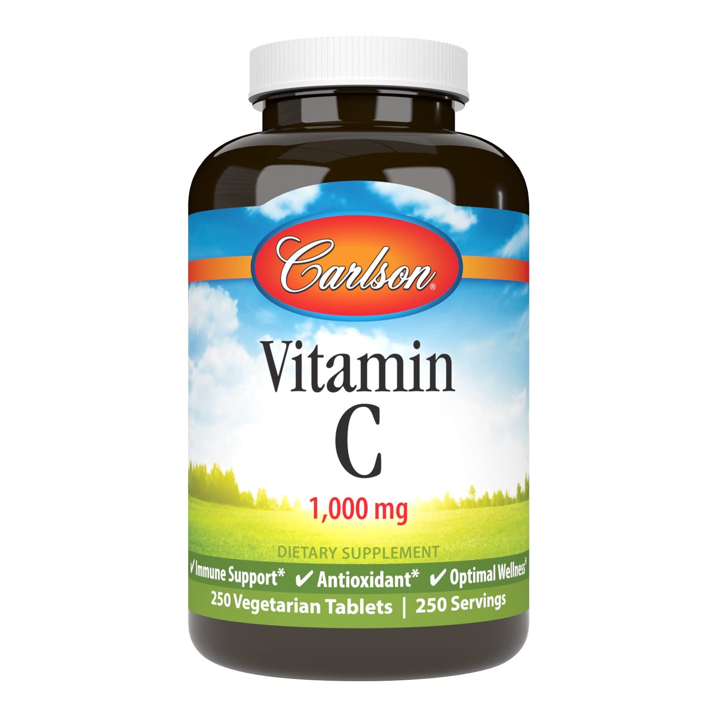 Carlson Vitamin C 1,000 mg Tablet, 250 Count