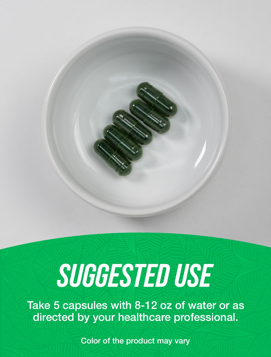 BulkSupplements Chlorella Capsules - Broken Cell Wall, 150 Capsules