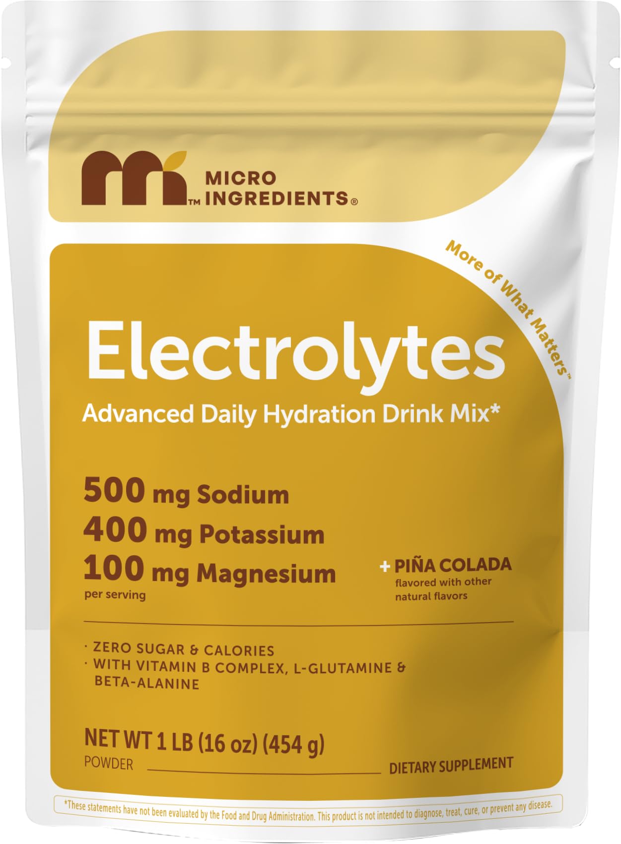 Micro Ingredients Electrolytes Powder, 16 oz