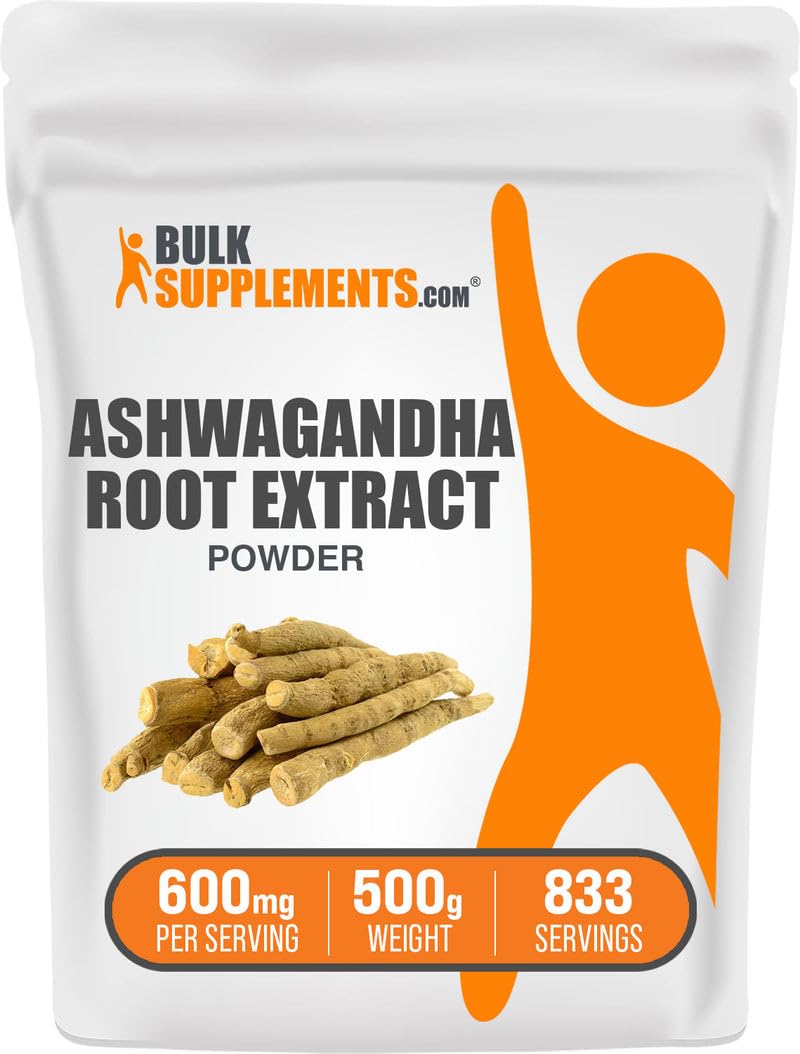 BulkSupplements Ashwagandha Root Extract Powder, 500 g