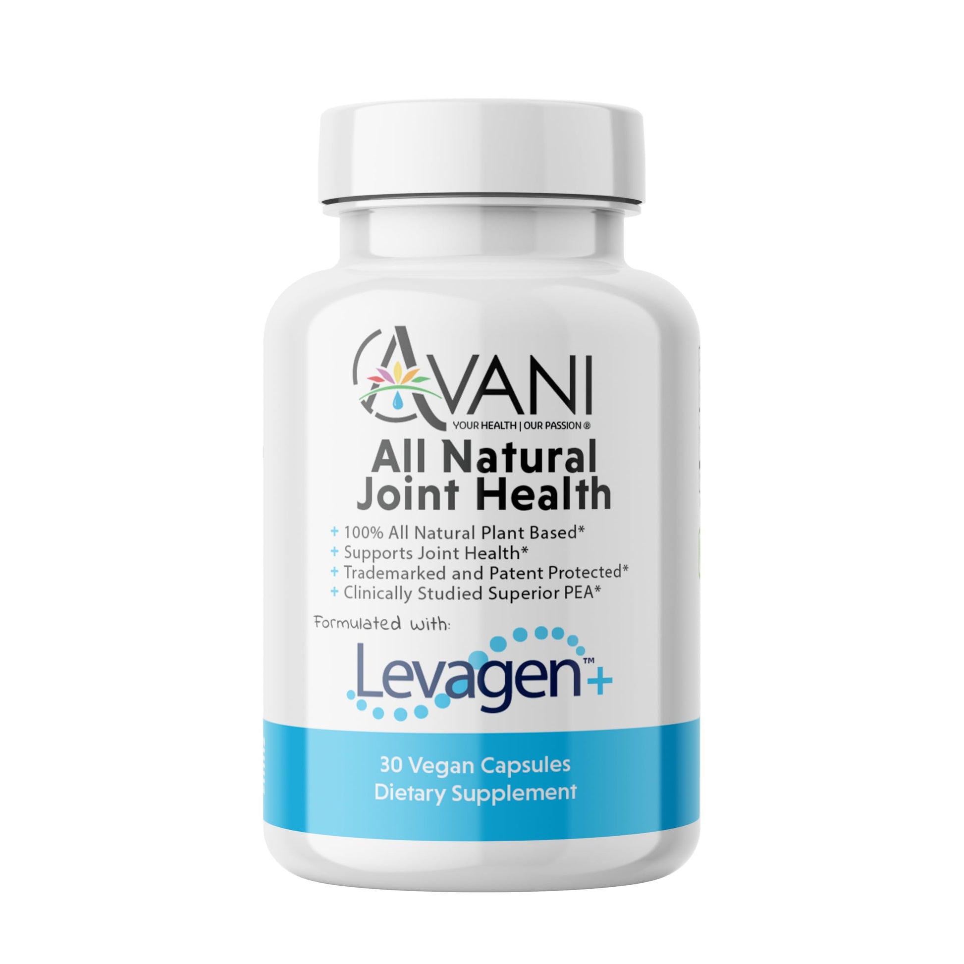 Avani Health Levagen+ Pea Joint Support Supplement Capsules, 30