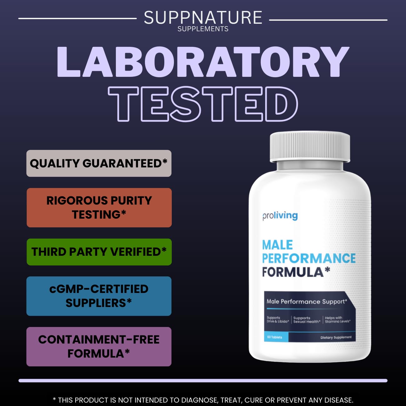 SuppNature Proliving Pills for Men 60 Tablets