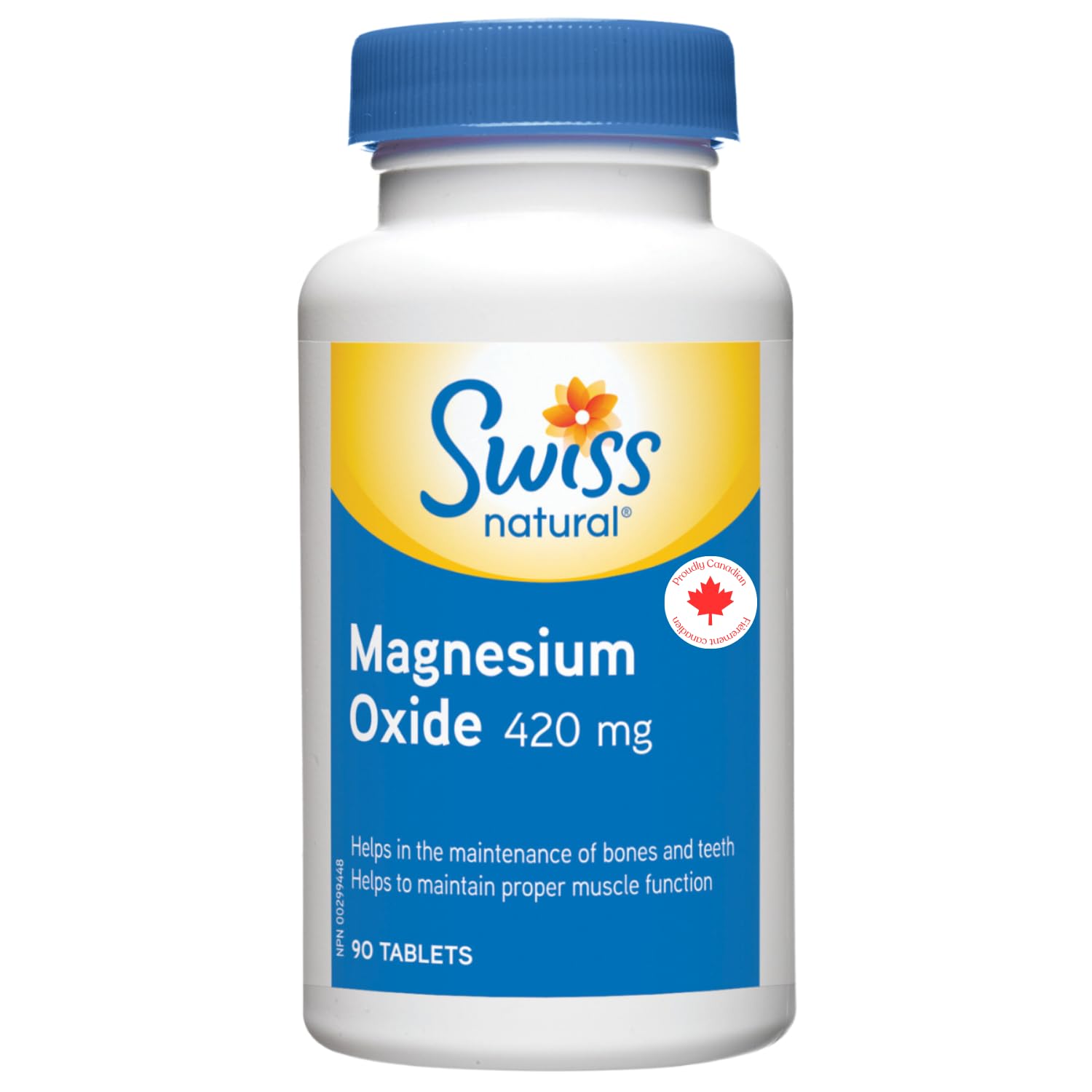 Swiss Natural Magnesium Oxide 420mg Tablets 90 Tablets
