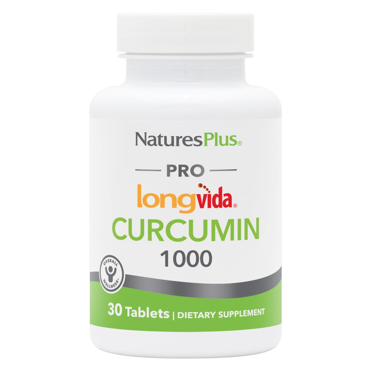 NaturesPlus PRO Longvida Curcumin 1000 mg Tablet, 30 Tablets