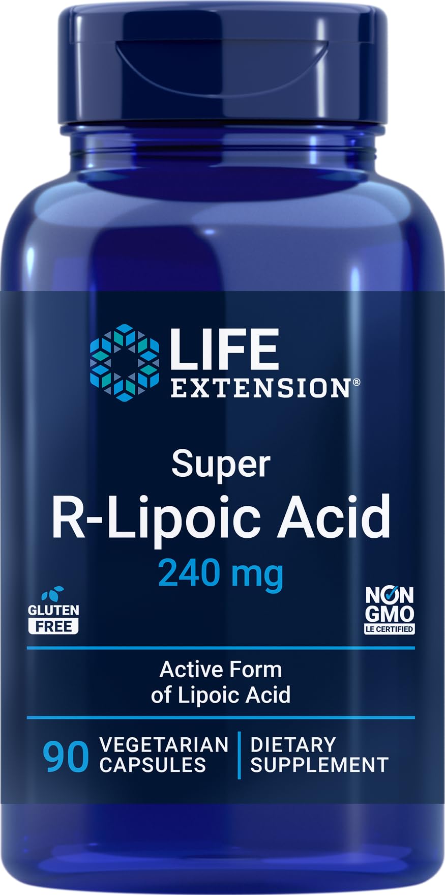 Life Extension Super R Lipoic Acid 240mg Capsules 90 Count