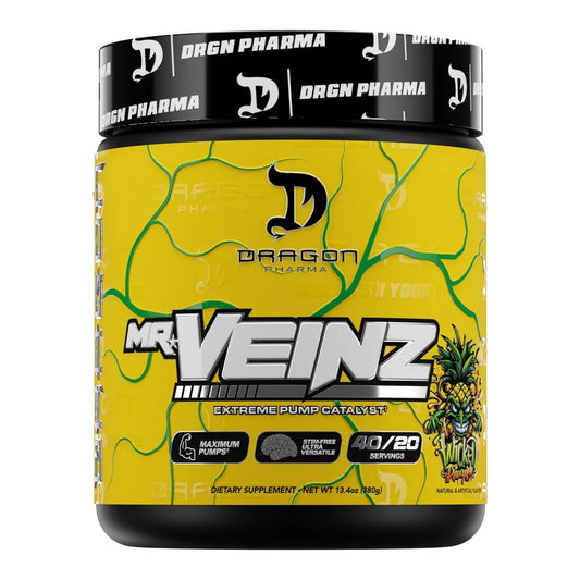 Dragon Pharma Mr. Veinz Stim Free Pre-Workout Powder 13.4 oz