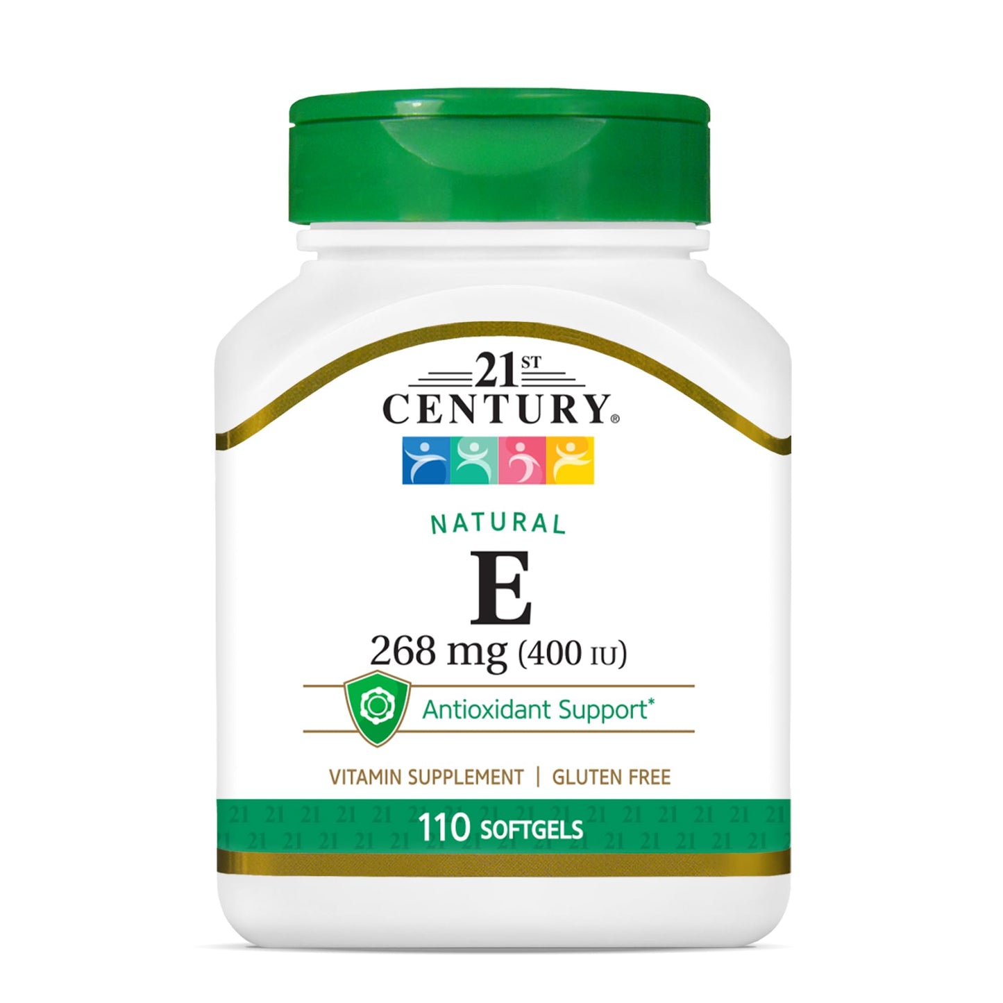 21st Century E 400 I.U. Natural (D-Alpha) Vitamin E Softgels, 110 Count