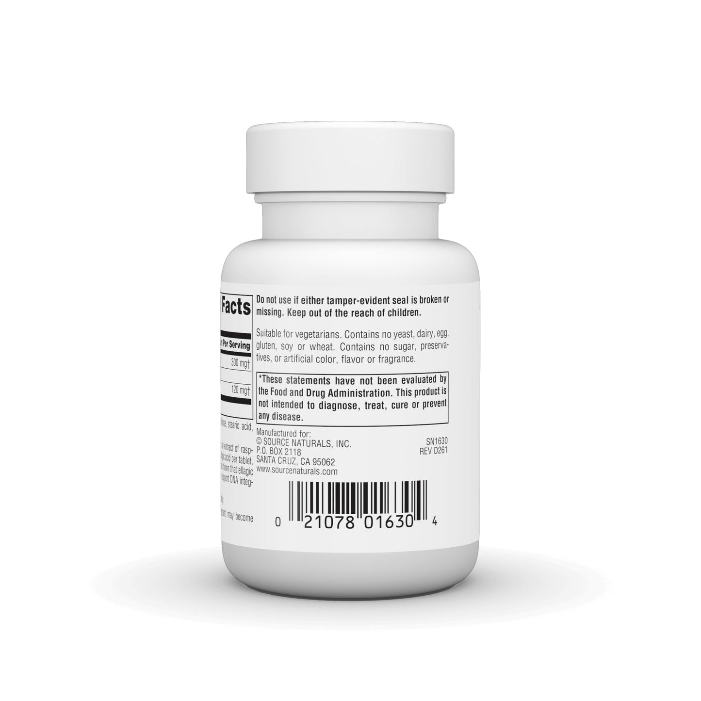 Source Naturals Ellagic Active 300mg Tablet, 60 Tablets