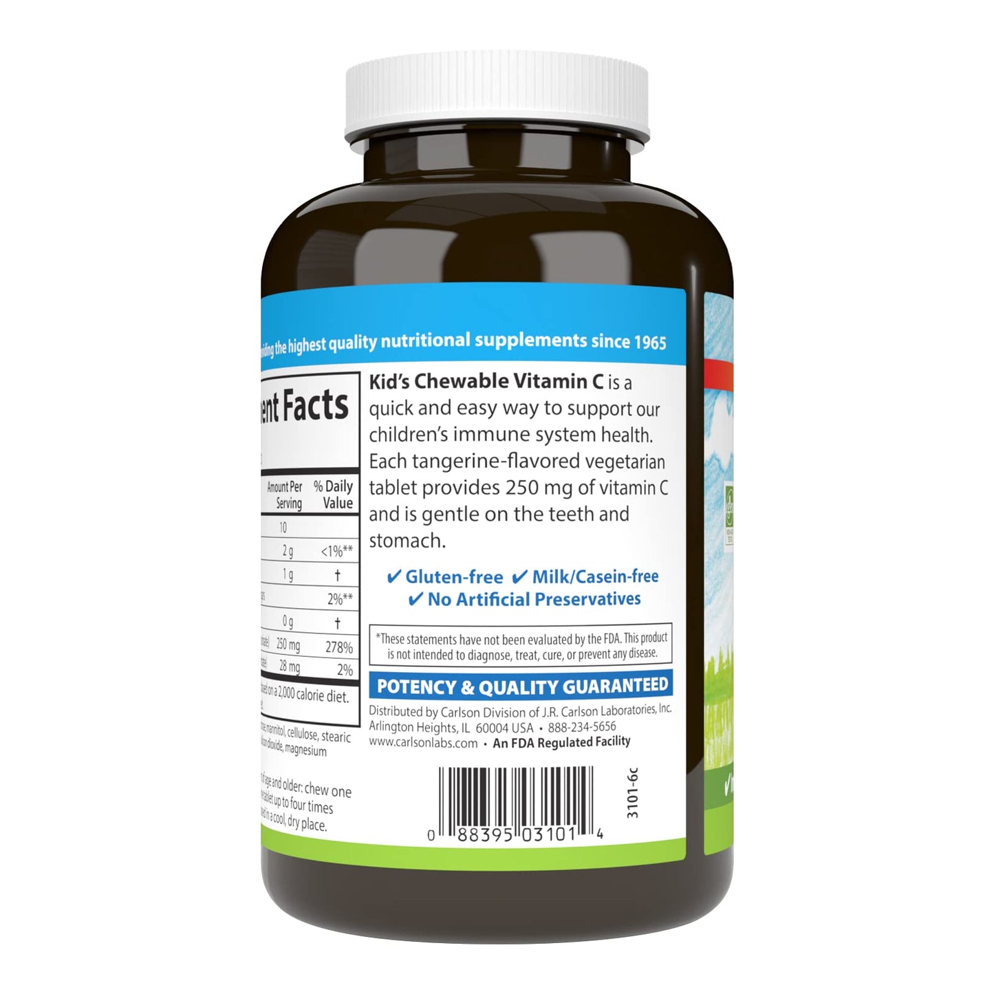 Carlson Kid's Vitamin C Tablet 120 Tablets