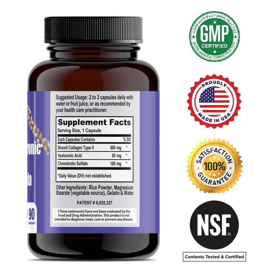 California Natural Hyaluronic Acid Formula Capsules, 90 Capsules