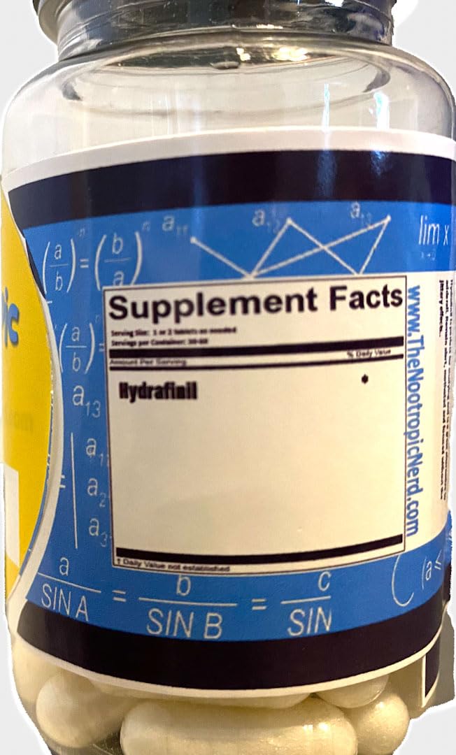 The Nootropic Nerd Hydrafinil Capsules, 30 Count