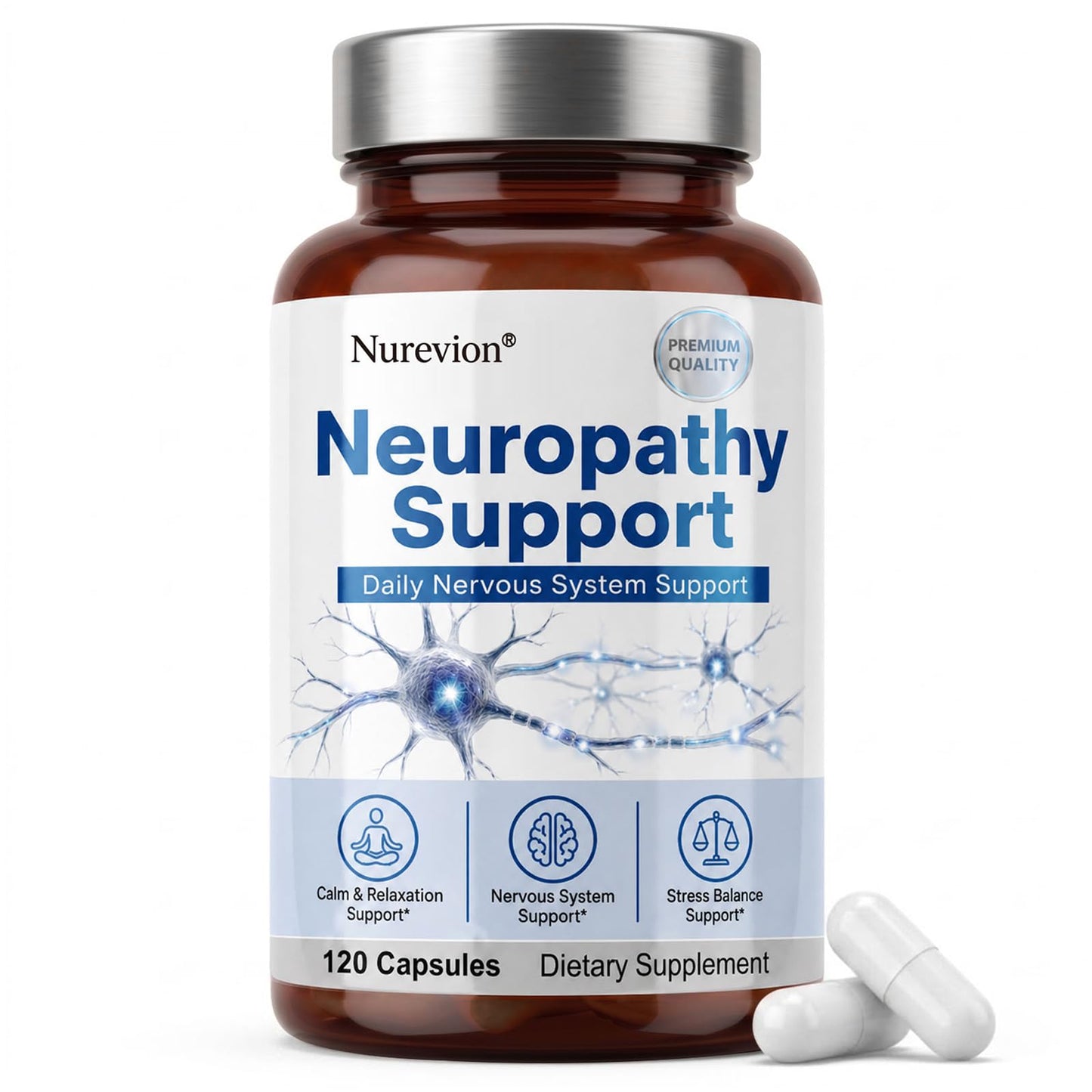 Nurevion Neuropathy Supplements Nerve Health Support Capsule 1 Count