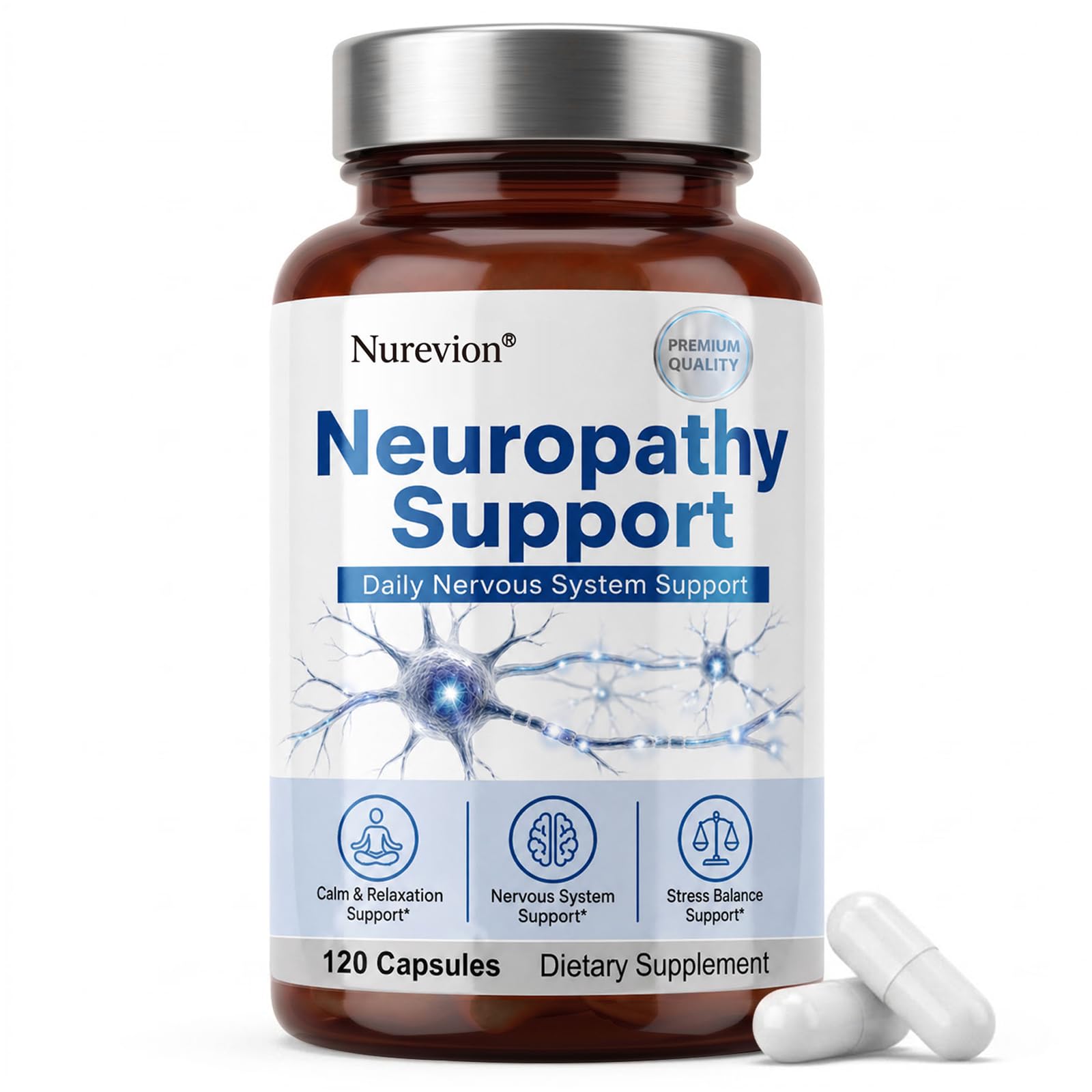 Nurevion Neuropathy Supplements Nerve Health Support Capsule 1 Count