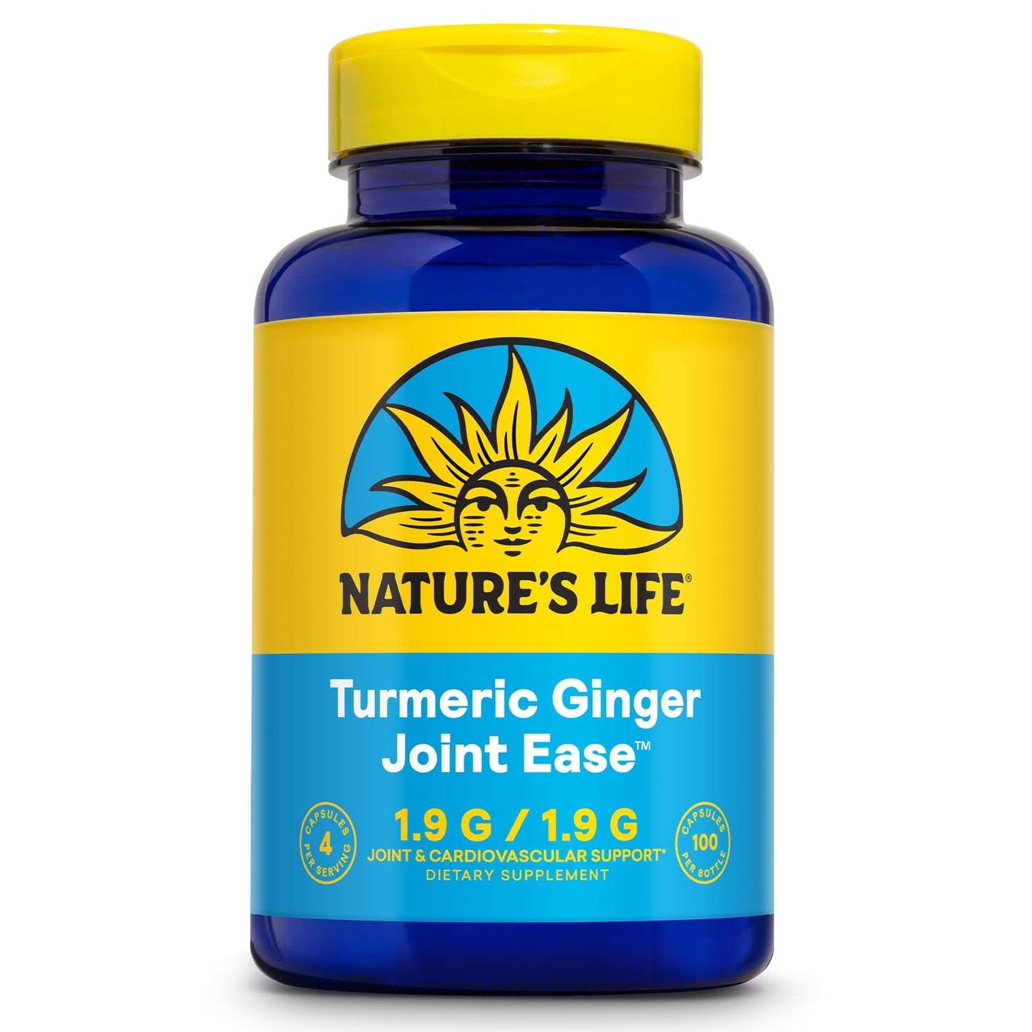 Nature's Life Turmeric Ginger Joint Ease Capsules 100