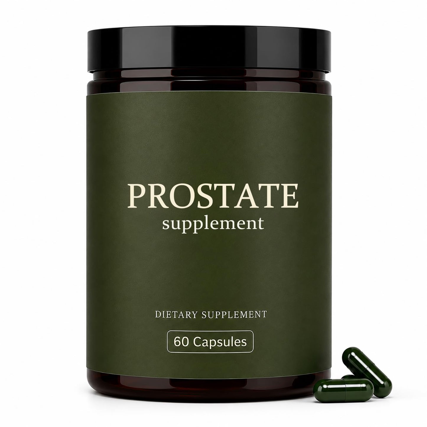 QUZOYU Prostate Supplement with Equol, Stinging Nettle Root & Zinc Capsules, 60 Count