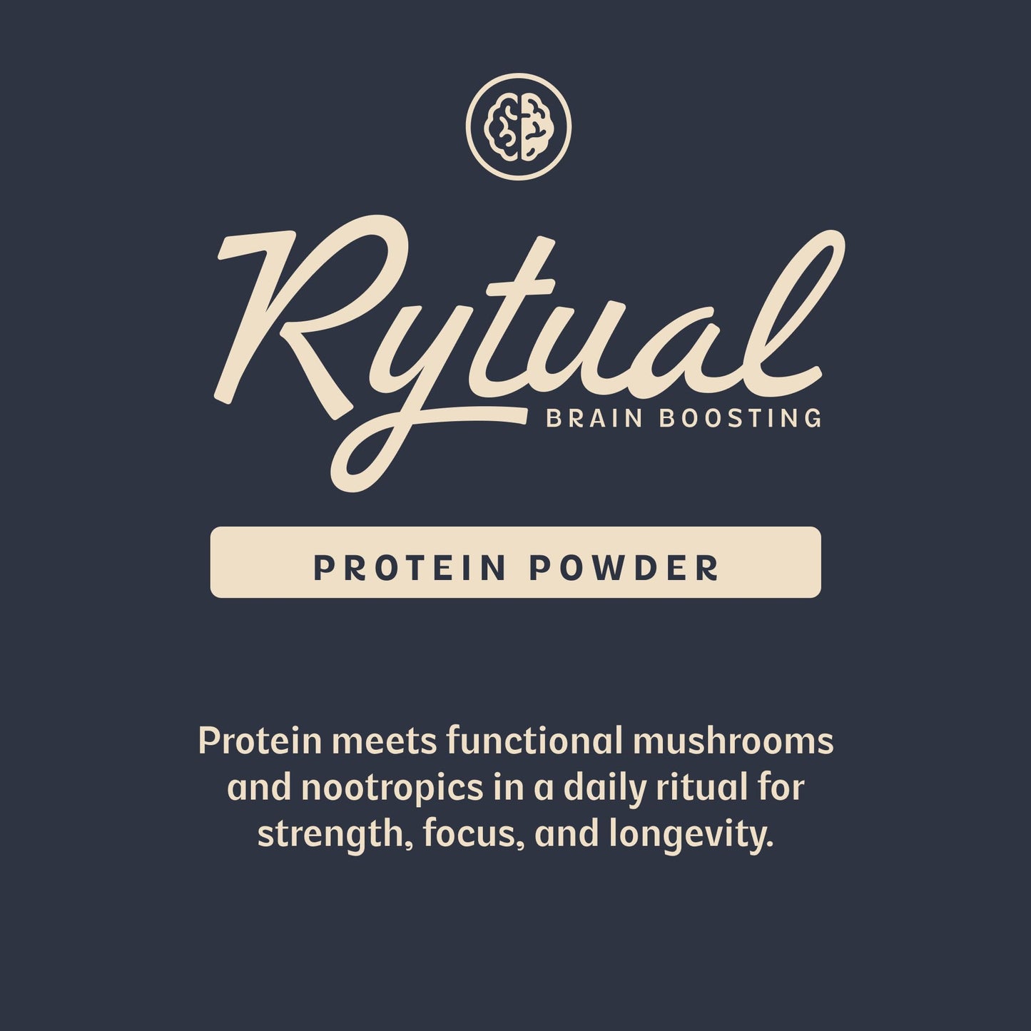 Rytual Brain Boosting Whey Protein Powder Chocolate 16 Servings
