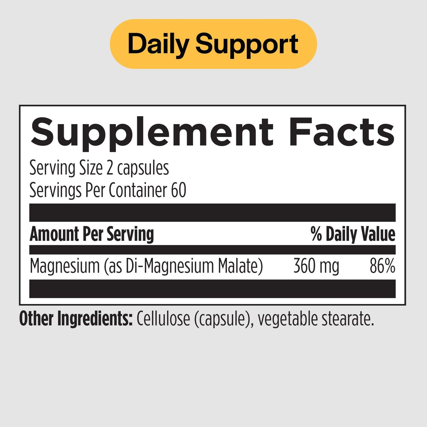 PureFormulas Magnesium Malate Capsules 120 Capsules