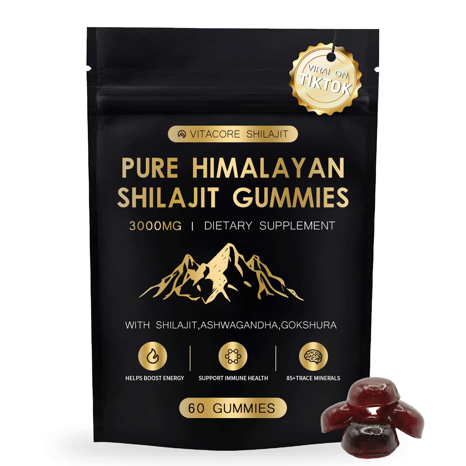 Vitacore Shilajit Shilajit Gummies Gummy 1 Count
