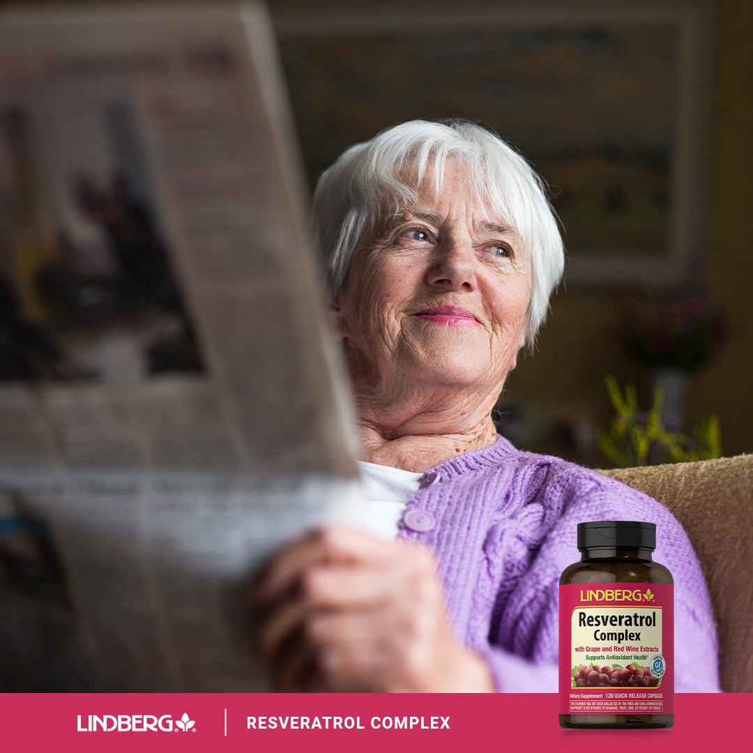 LINDBERG Resveratrol Supplement Capsule 120 Count