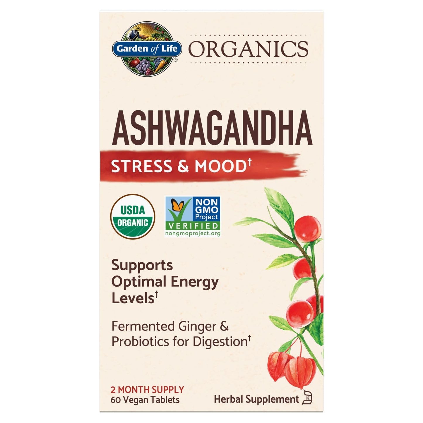 Garden of Life Women's Bundle: Organics Once Daily Multivitamin Tablets, Vitamin Code Raw Iron 22mg Capsules, Organic Ashwagandha with Probiotics & Ginger Tablets & Capsules, 120