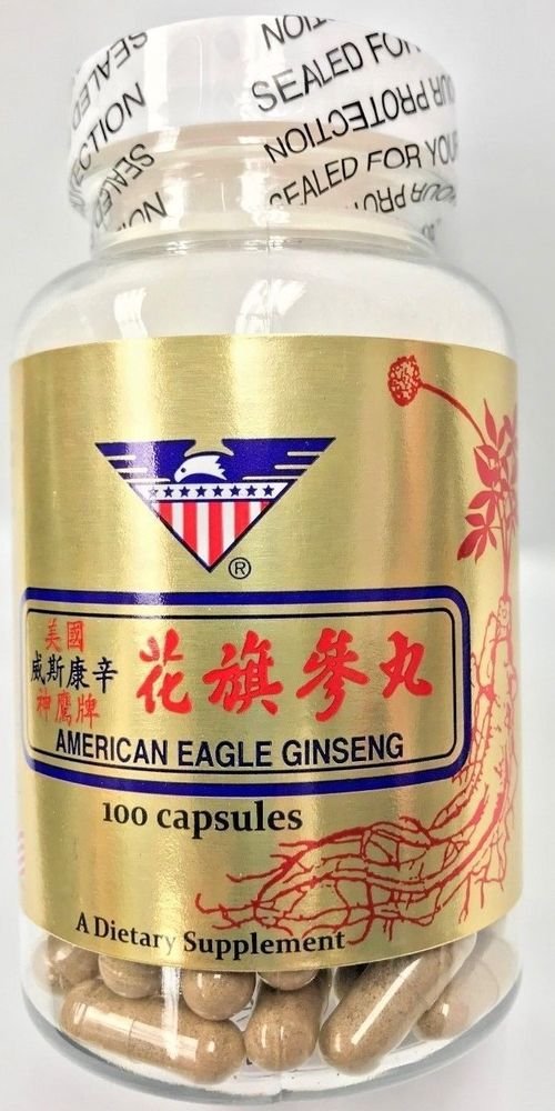 American Eagle Ginseng 100 Capsules