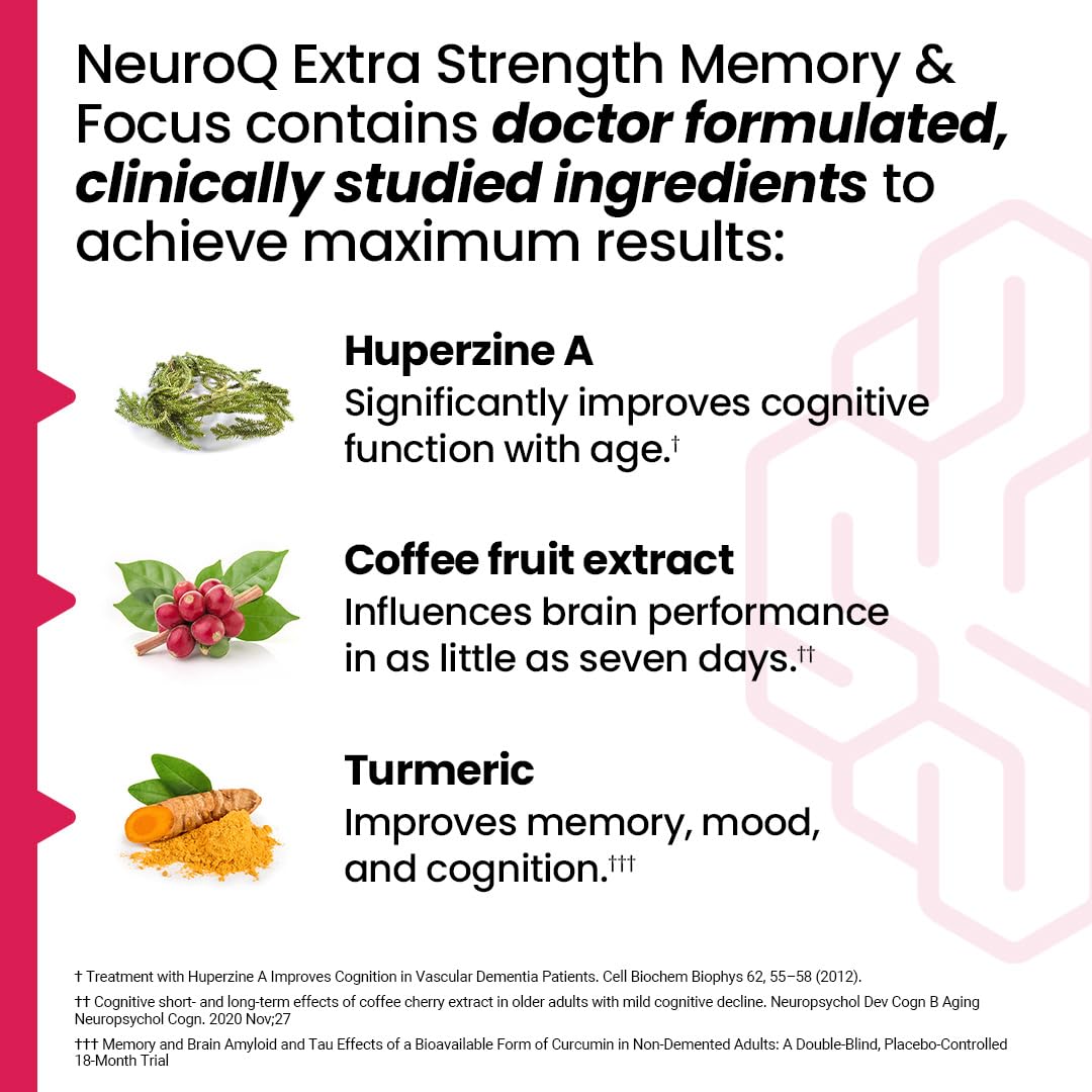 LifeSeasons NeuroQ Memory & Focus Extra Strength 60 Capsules