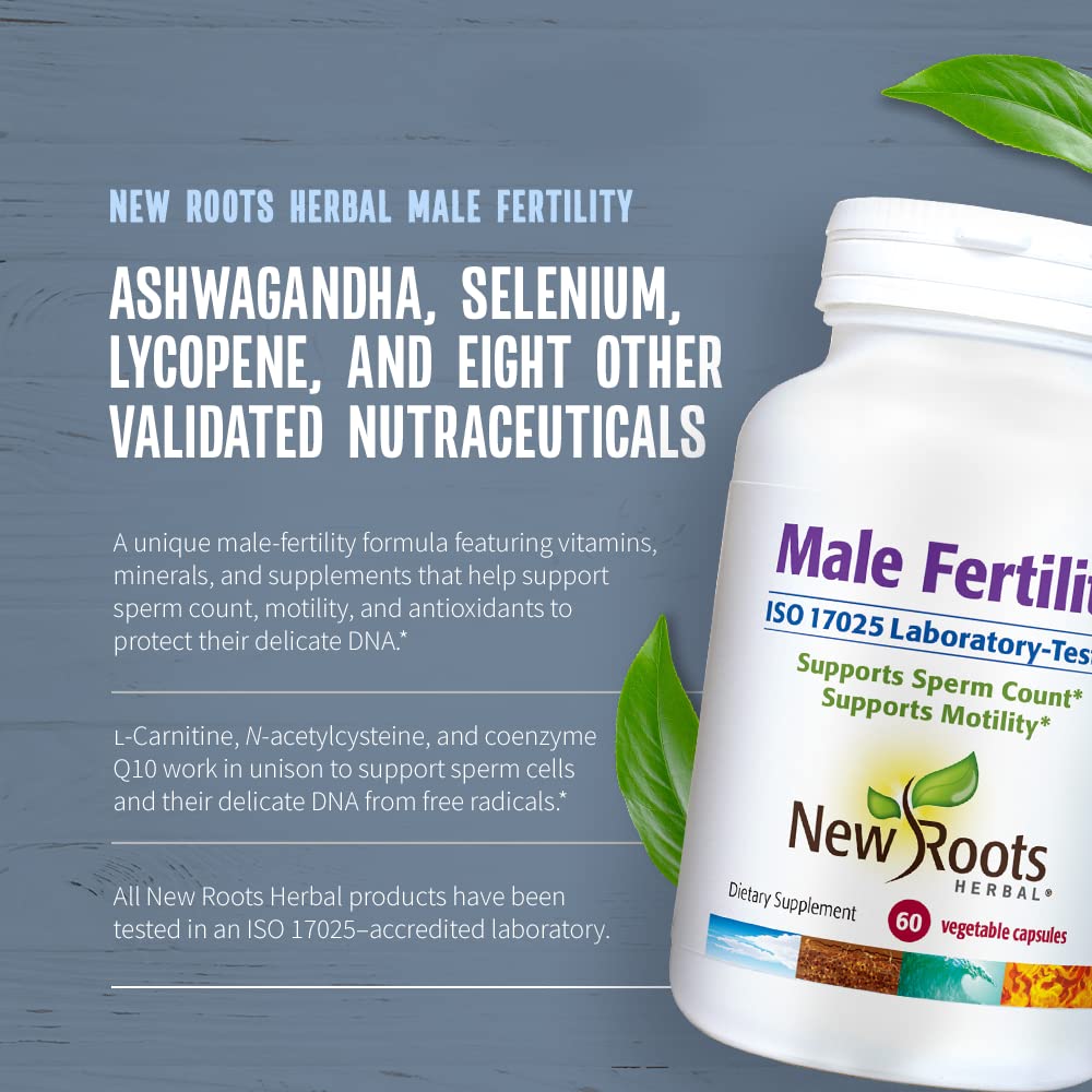 New Roots Herbal Ashwagandha, Selenium, Lycopene and Eight Other Validated Nutraceuticals, 60 Veggie Caps