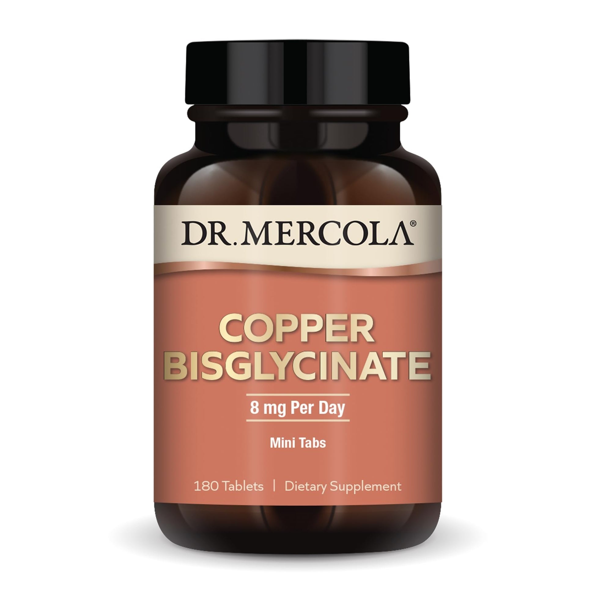 Dr. Mercola Copper Bisglycinate Tablets 180