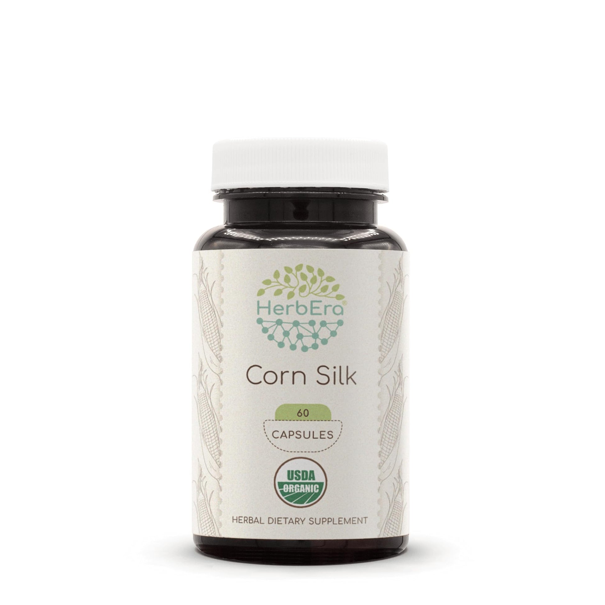 HerbEra Corn Silk 500 mg Capsules, 60 Count
