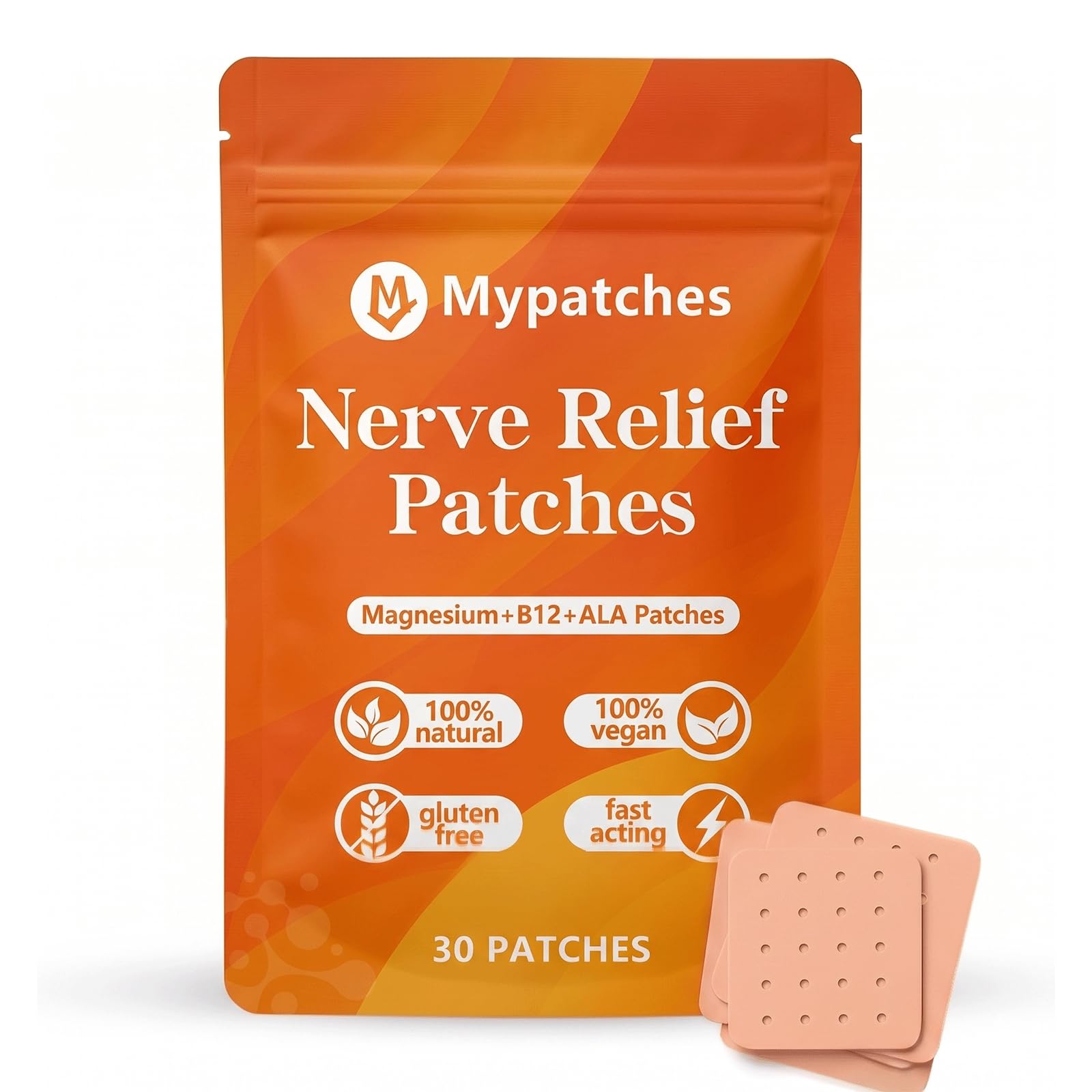 Mypatches Nerve Patch Nerve Relief Patches Natural Ingredients for Daily Comfort 30 Tablets