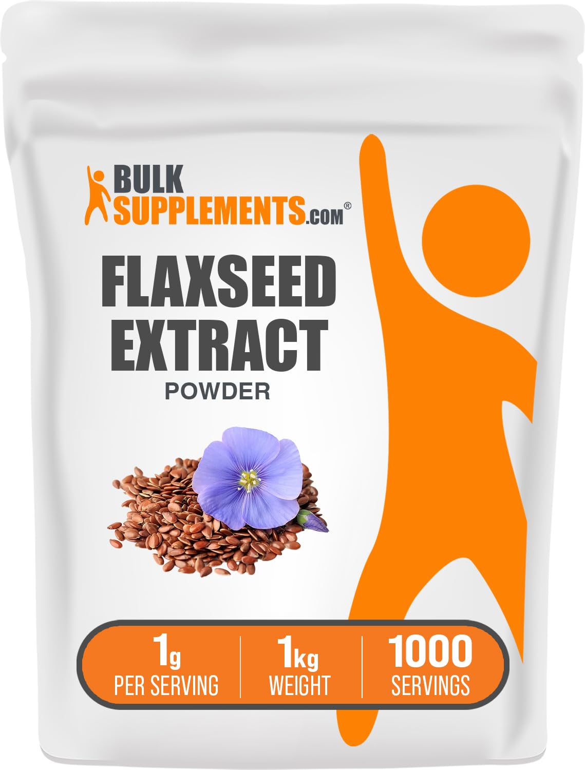 BulkSupplements Flaxseed Extract Powder 35.27 oz