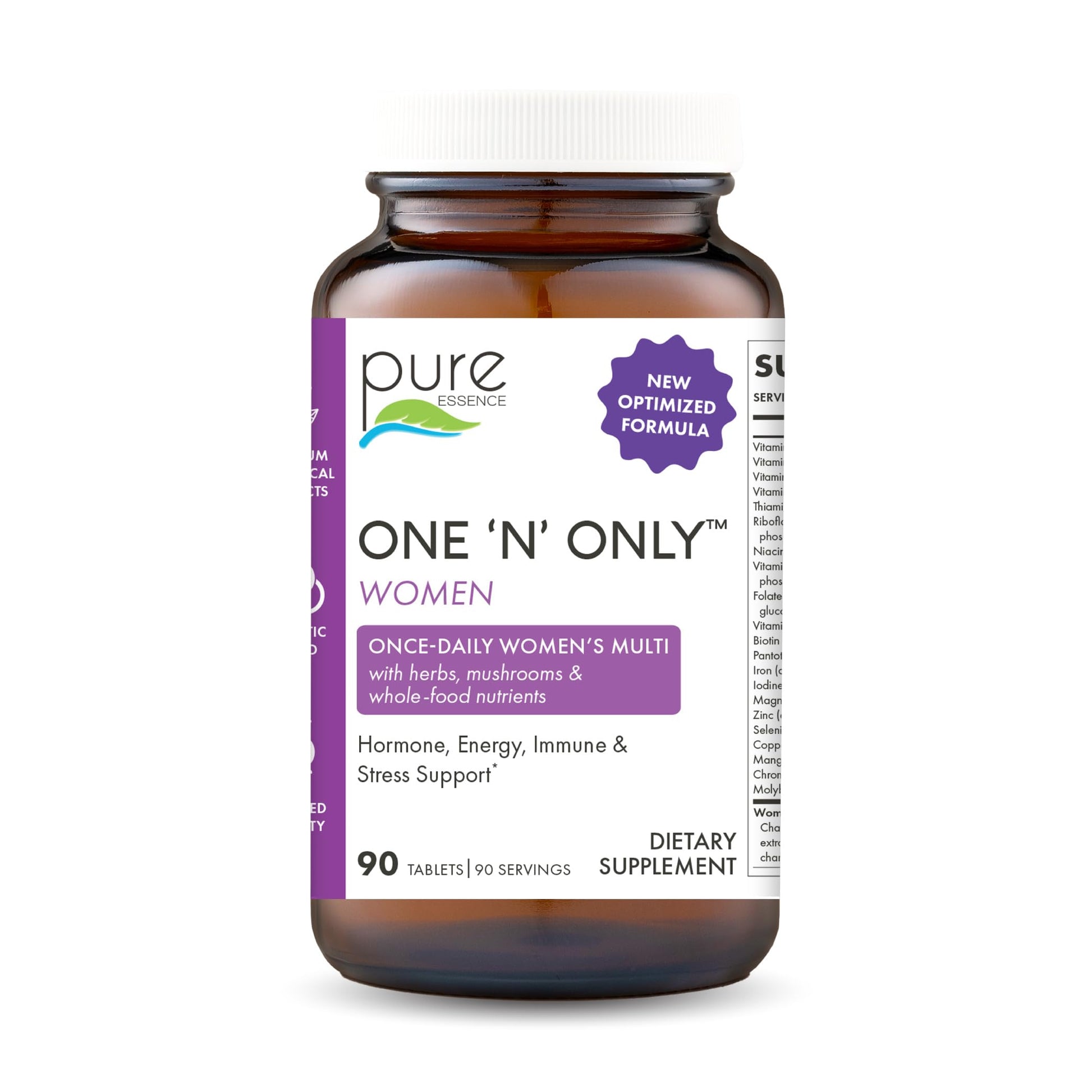 Pure Essence Labs One N Only Multivitamin for Women Tablets 90
