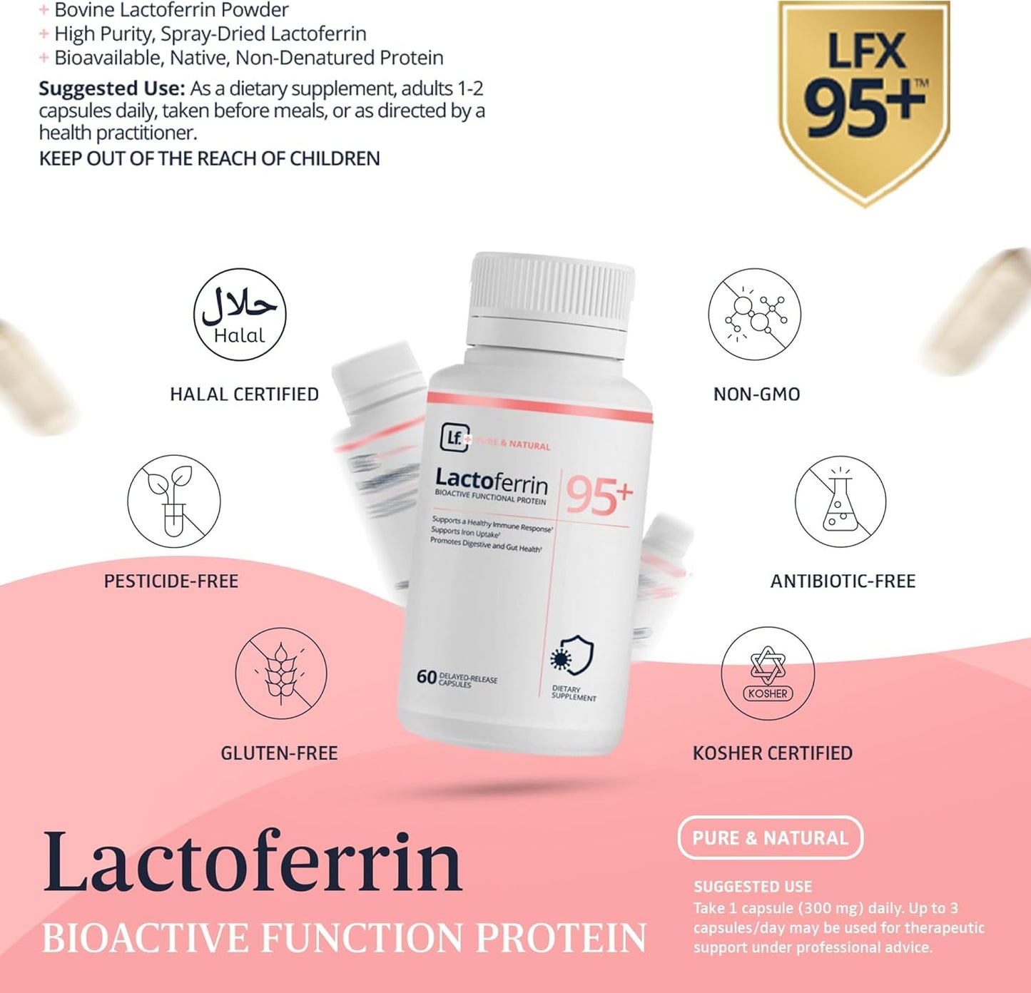 Lactoferrin Lactoferrin Capsules 120 Count