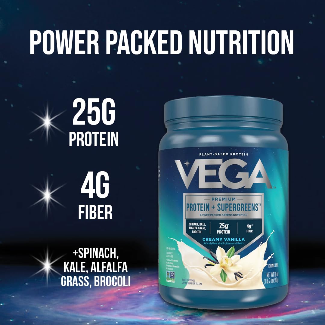 Vega Protein and Greens Protein Powder Mixed Berry 18 Servings
