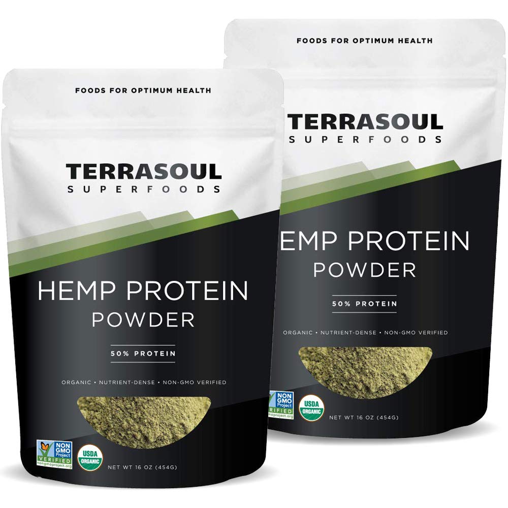Terrasoul Superfoods Organic Hemp Protein Powder, 32 Servings