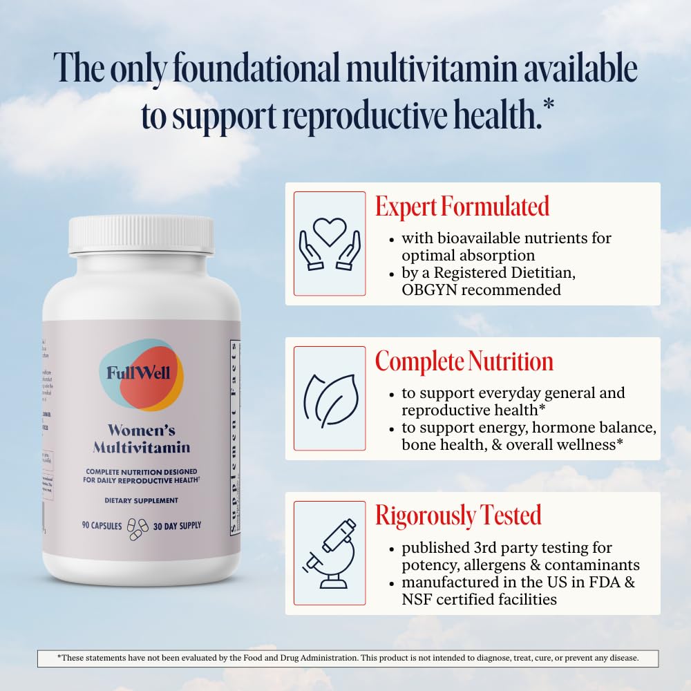 FullWell Women's Multivitamin Capsule, 90 Capsules
