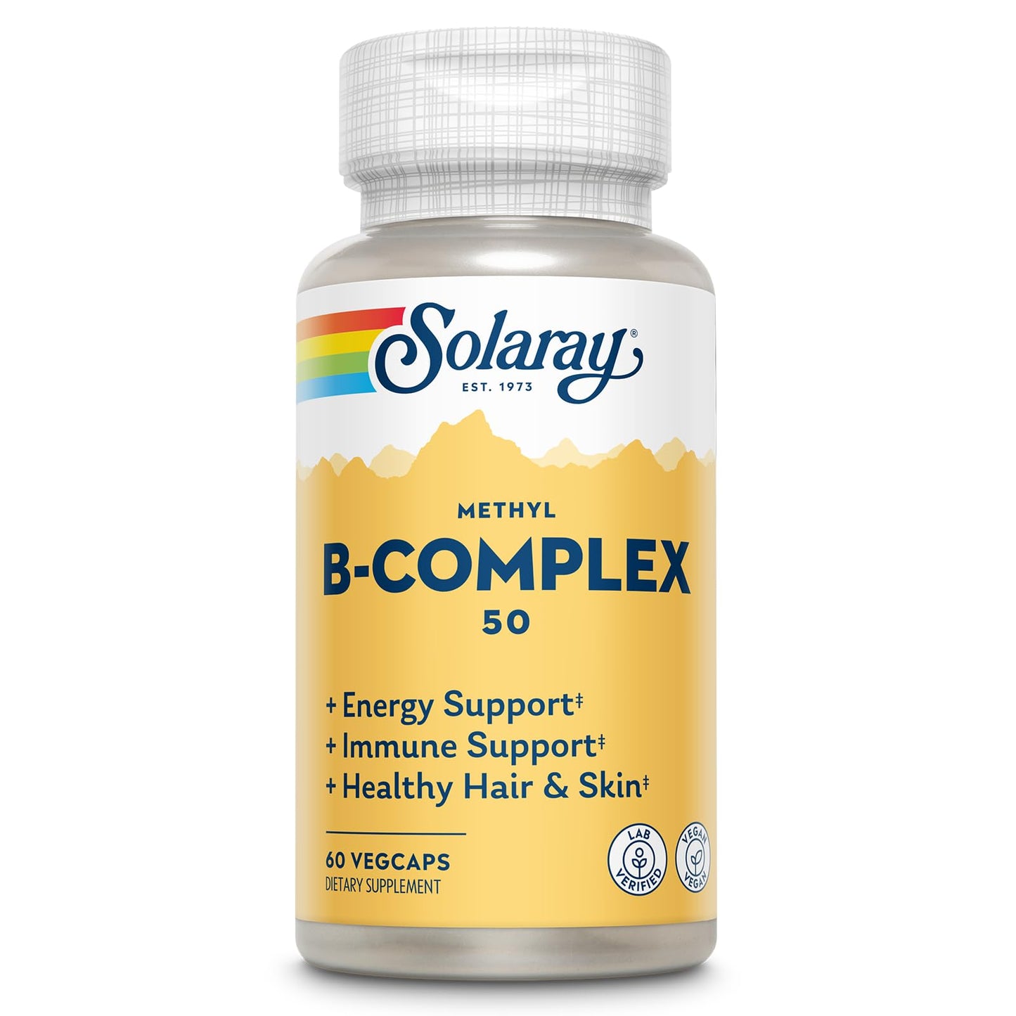 Solaray Methyl B-Complex, B1 & B12, 60 Capsules