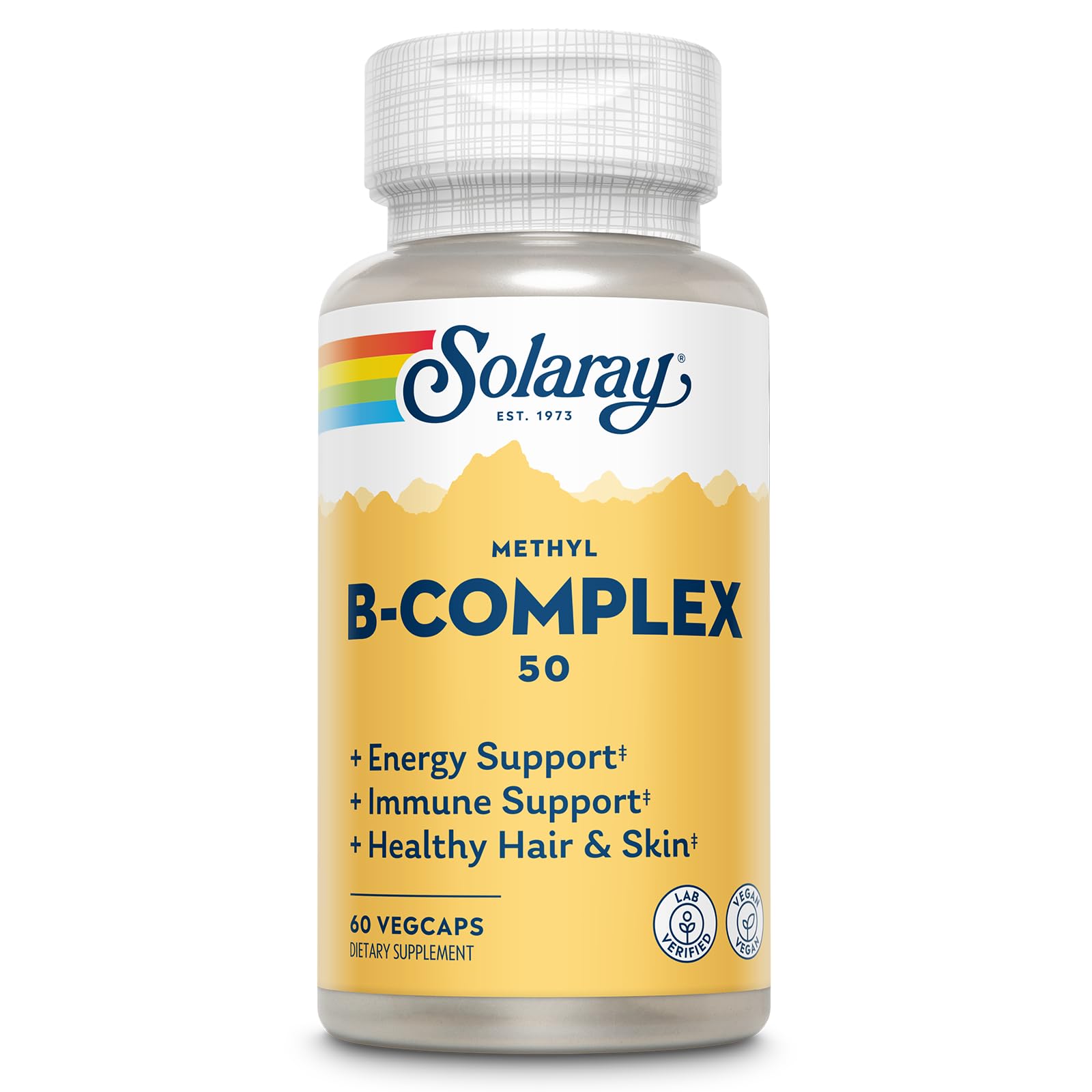 Solaray Methyl B-Complex, B1 & B12, 60 Capsules