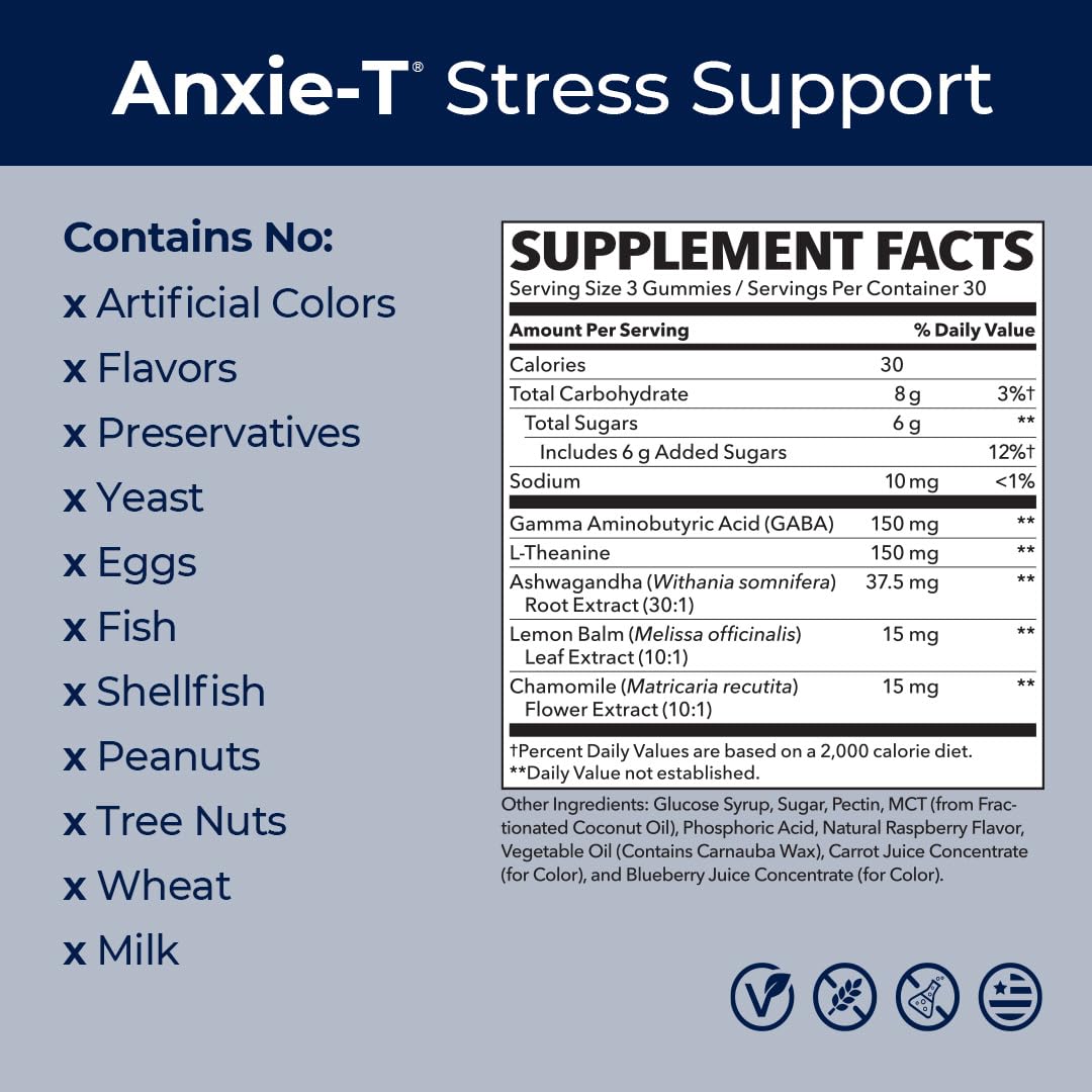 LifeSeasons Anxie-T 90 Gummies