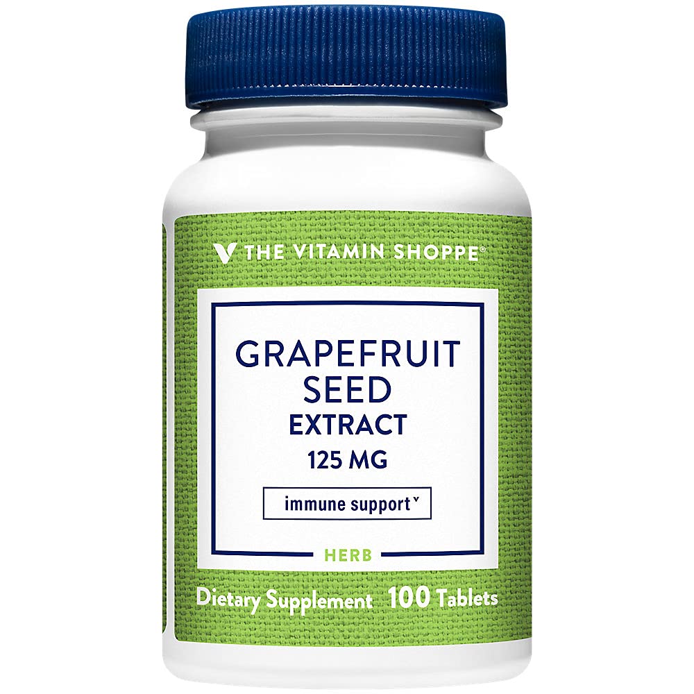 The Vitamin Shoppe Grapefruit Seed Extract 125mg Tablets, 100 Count