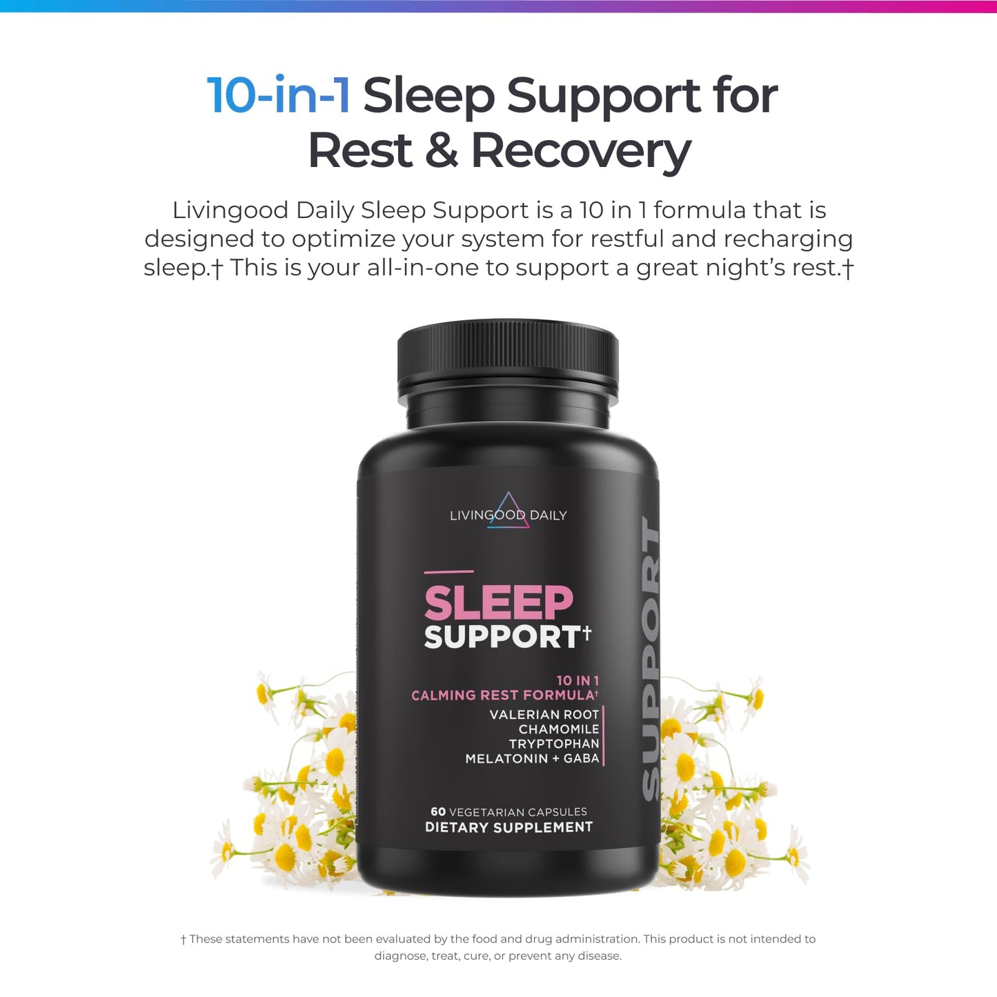 Livingood Daily Sleep Support Supplement Capsule 60 Capsules