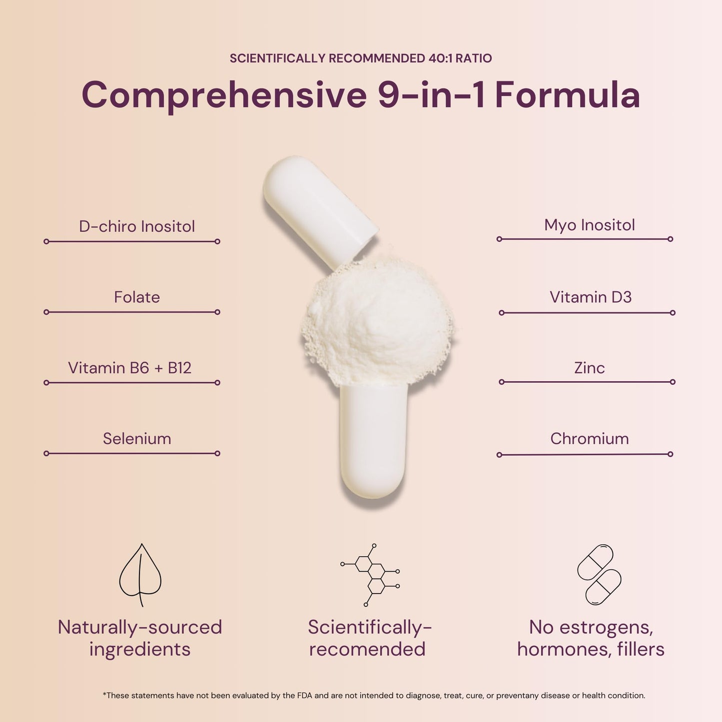 QSTA Inositol Supplement Capsule 540 Capsules