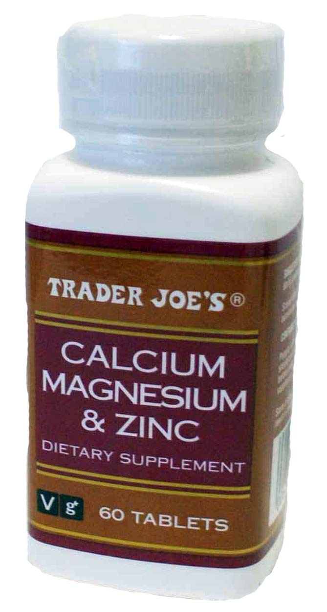 TJ's Calcium Magnesium & Zinc 60 Tablets