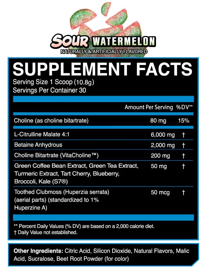 eFlow Nutrition Enflate Stimulant Free Preworkout Supplement Powder 12.1 Ounce