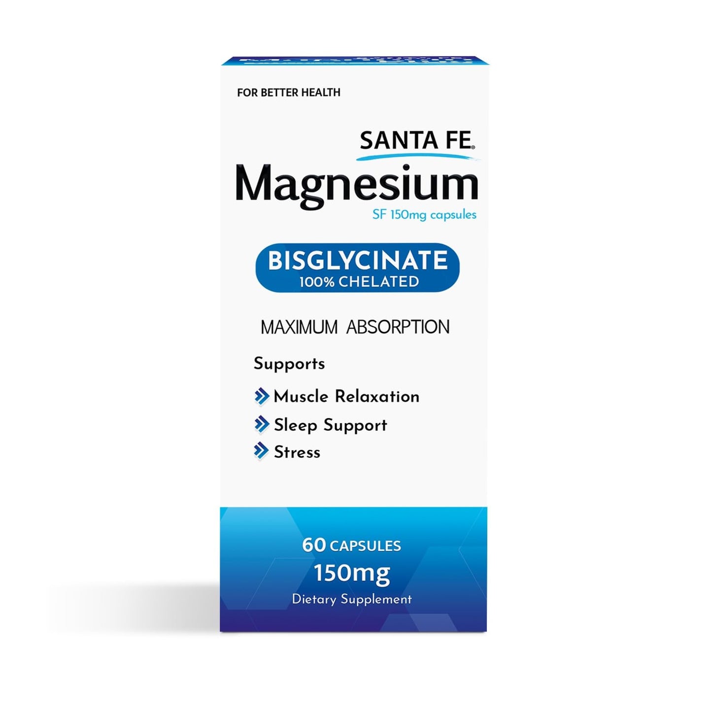 EMULSION BALLENA AZUL Magnesium Bisglycinate Capsules, 60 Count