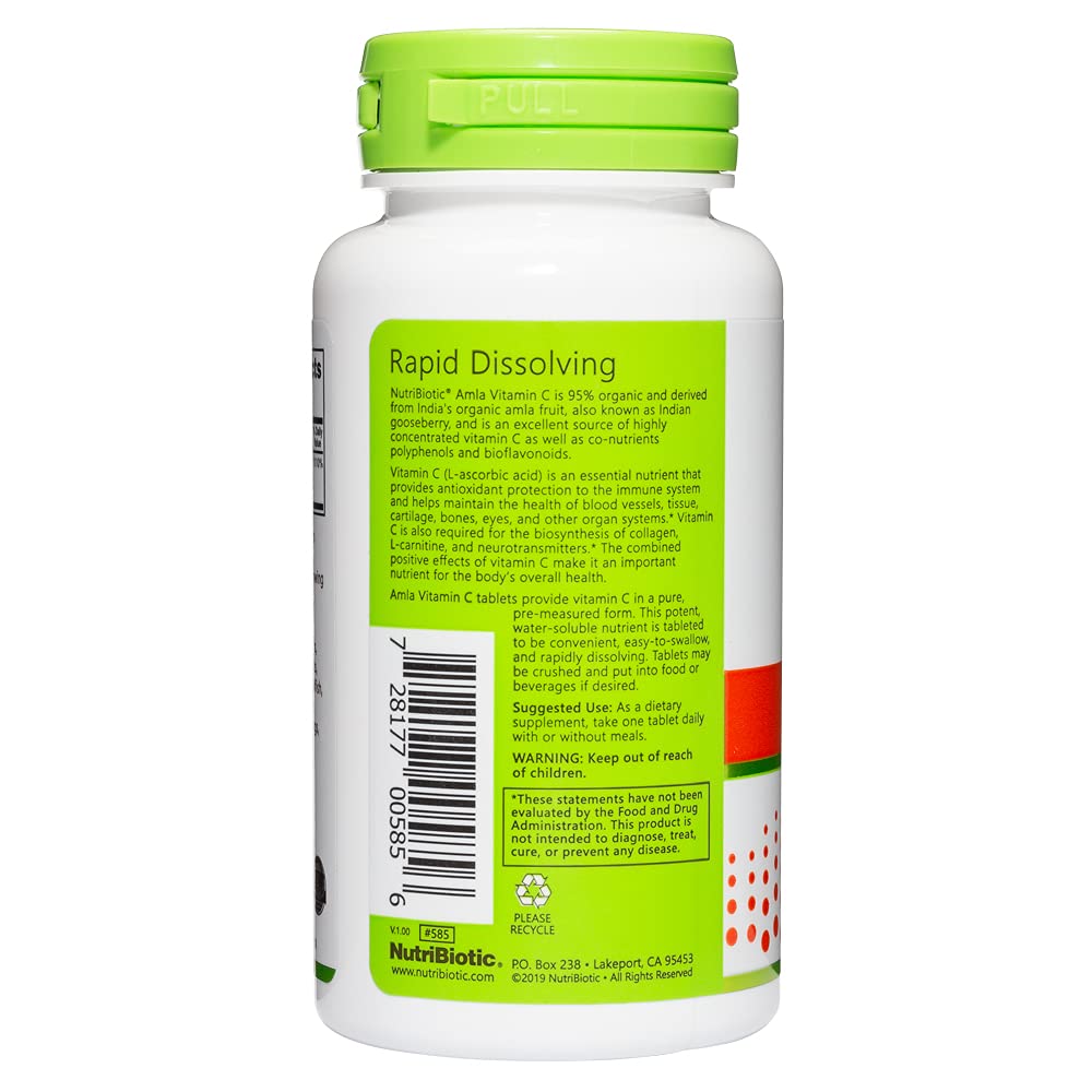 NutriBiotic Amla Vitamin C Tablets 30 Count